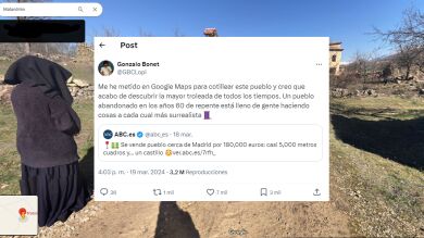 Se mete en Google Maps en un pueblo abandonado en los años 60 y lo encuentra lleno de gente haciendo cosas a cada cual más surrealista