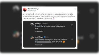 El tremendo zasca de Maya Pixelskaya a un hater, que acabó borrando su cuenta