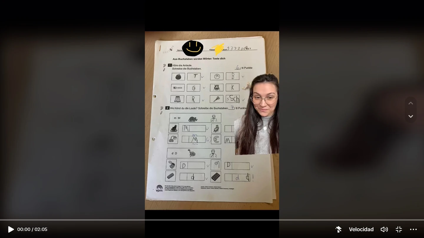 Tiktok examen de Primaria de Alemania Tiktok examen de Primaria de Alemania