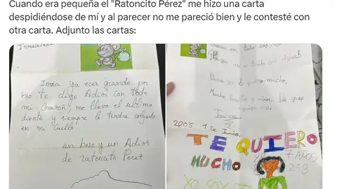 Tuit carta de despedida Ratoncito Pérez Tuit carta de despedida Ratoncito Pérez