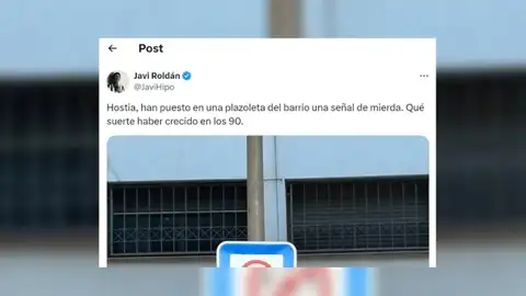 Tuit sobre una señal polémica Tuit sobre una señal polémica