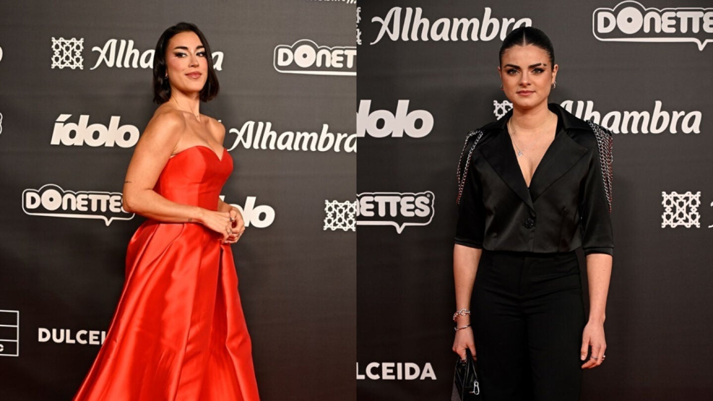 Paula Gonu y Lucia La Puerta en los Premios &Iacute;dolo