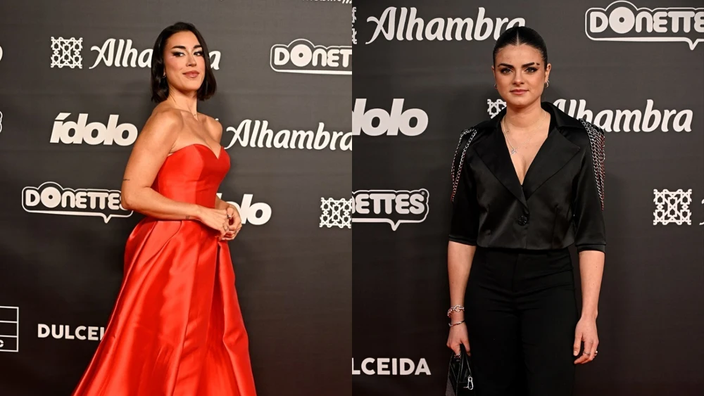 Paula Gonu y Lucia La Puerta en los Premios &Iacute;dolo