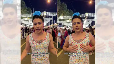El tiktoker Paco Abreu cuenta lo que le pasó en la Feria de Sevilla por llevar un traje de flamenca: 