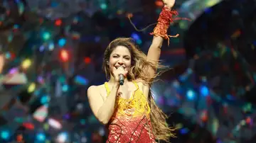 Shakira en su actuación sorpresa en Coachella 2024