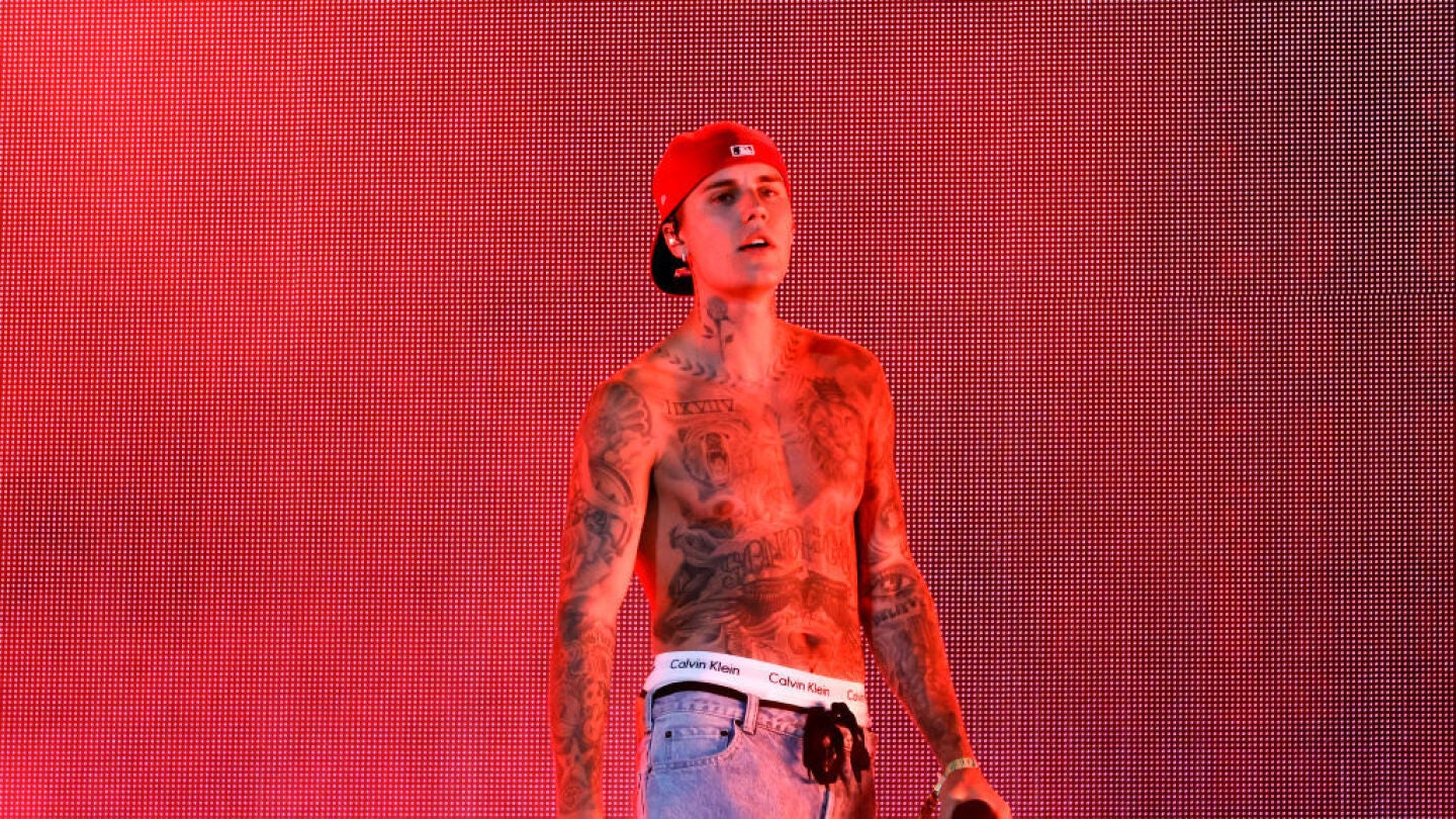 Foto de archivo de Justin Bieber durante un concierto