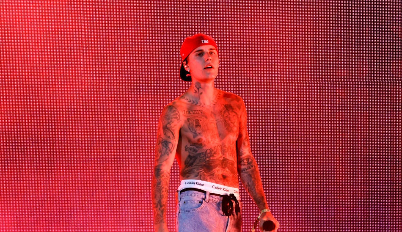 Foto de archivo de Justin Bieber durante un concierto