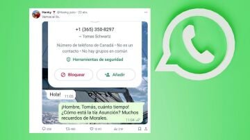 Intento de estafa por WhatsApp