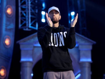 Eminem en un evento de la NFL