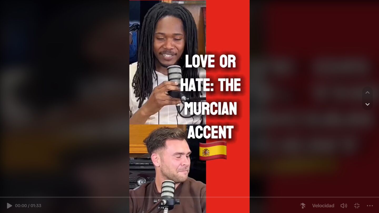 Tiktok acento murciano