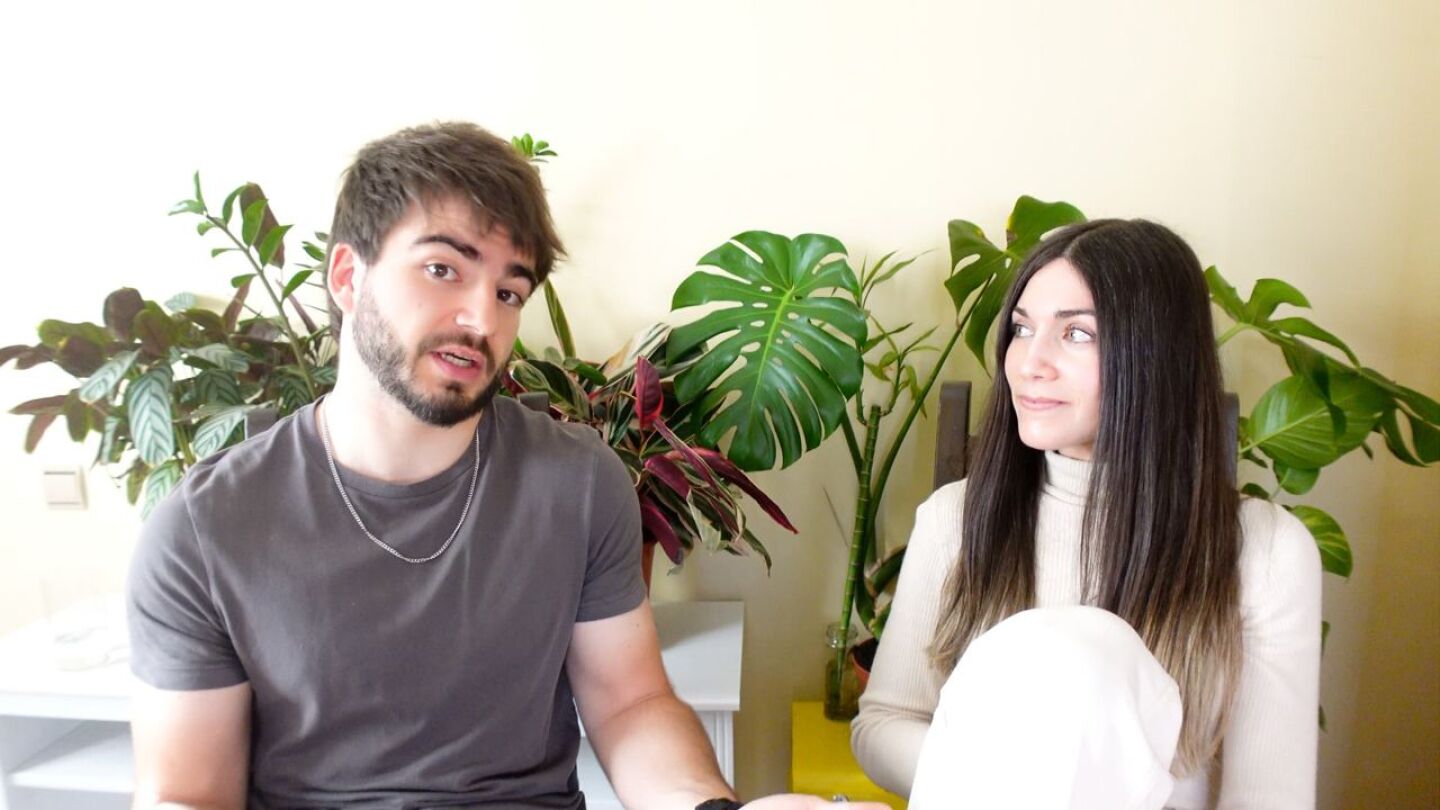 Frame del v&iacute;deo en el que Jaime y Ter anuncian su ruptura