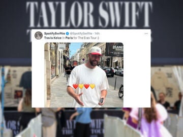 Travis Kelce lo da todo en un concierto de Taylor Swift en Par&iacute;s