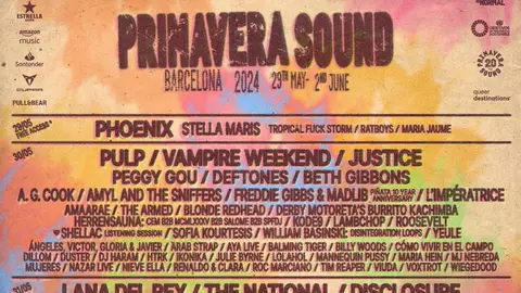 Cartel definitivo del primavera Sound 2024 Cartel definitivo del primavera Sound 2024
