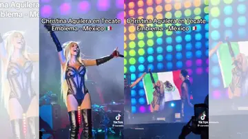 Christina Aguilera en uno de sus shows.