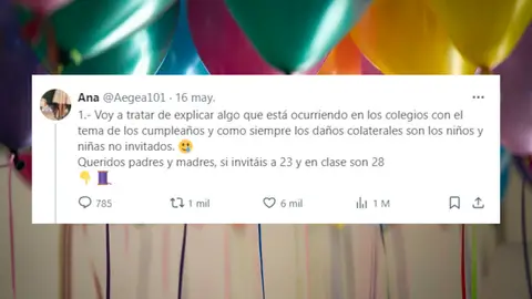 Una profesora explica lo que pasa en los colegios con los cumpleaños Una profesora explica lo que pasa en los colegios con los cumpleaños