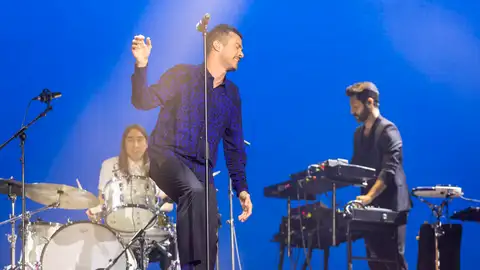 Imagen de archivo del grupo madrileño Vetusta Morla durante una actuación Imagen de archivo del grupo madrileño Vetusta Morla durante una actuación