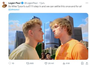 Jake Paul acepta el desafío de su hermano Logan Paul