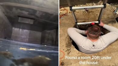 Una pareja descubre un espeluznante túnel escondido debajo de su casa en Michigan antes de darse cuenta de la fascinante razón por la que fue excavado