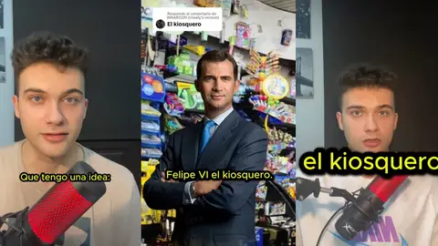 Vídeo de TikTok de @paneque_2 en el que propone un apodo para Felipe VI Vídeo de TikTok de @paneque_2 en el que propone un apodo para Felipe VI