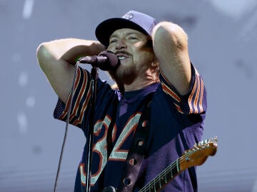 Eddie Vedder, cantante de Pearl Jam, en el Mad Cool 2024