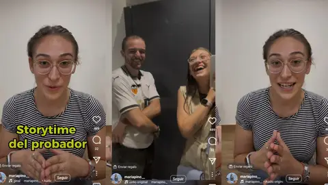 Vídeo de Instagram de @mariapino__ contando el Storytime del probador Vídeo de Instagram de @mariapino__ contando el Storytime del probador