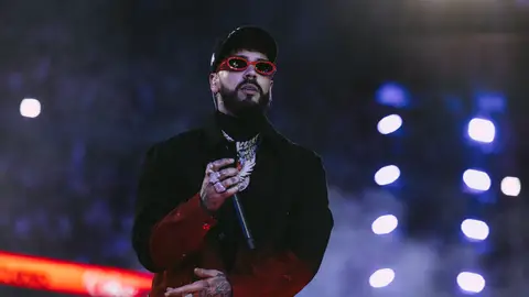 Anuel AA en la Velada del Año 4. Anuel AA en la Velada del Año 4.