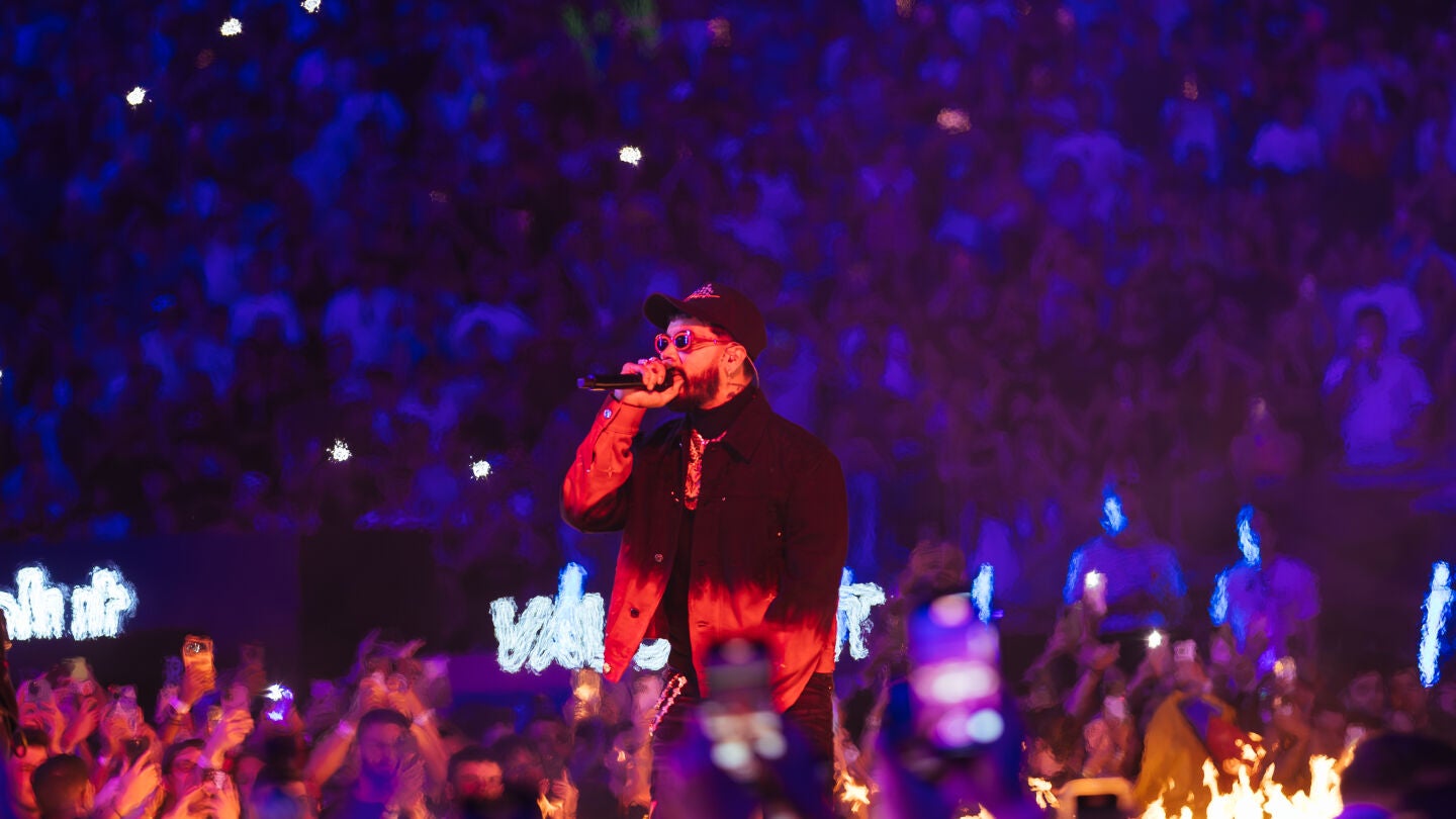 Anuel en la Velada del A&ntilde;o 4.