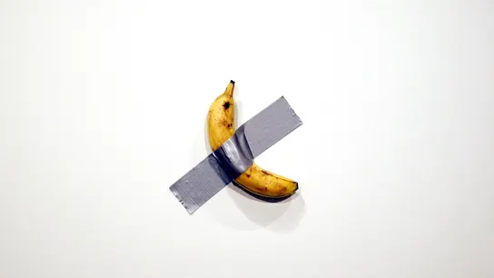 El famoso plátano subastado El famoso plátano subastado