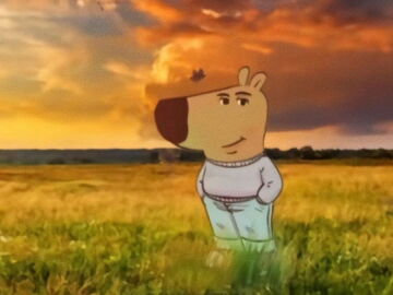 Imagen del meme de Chill Guy