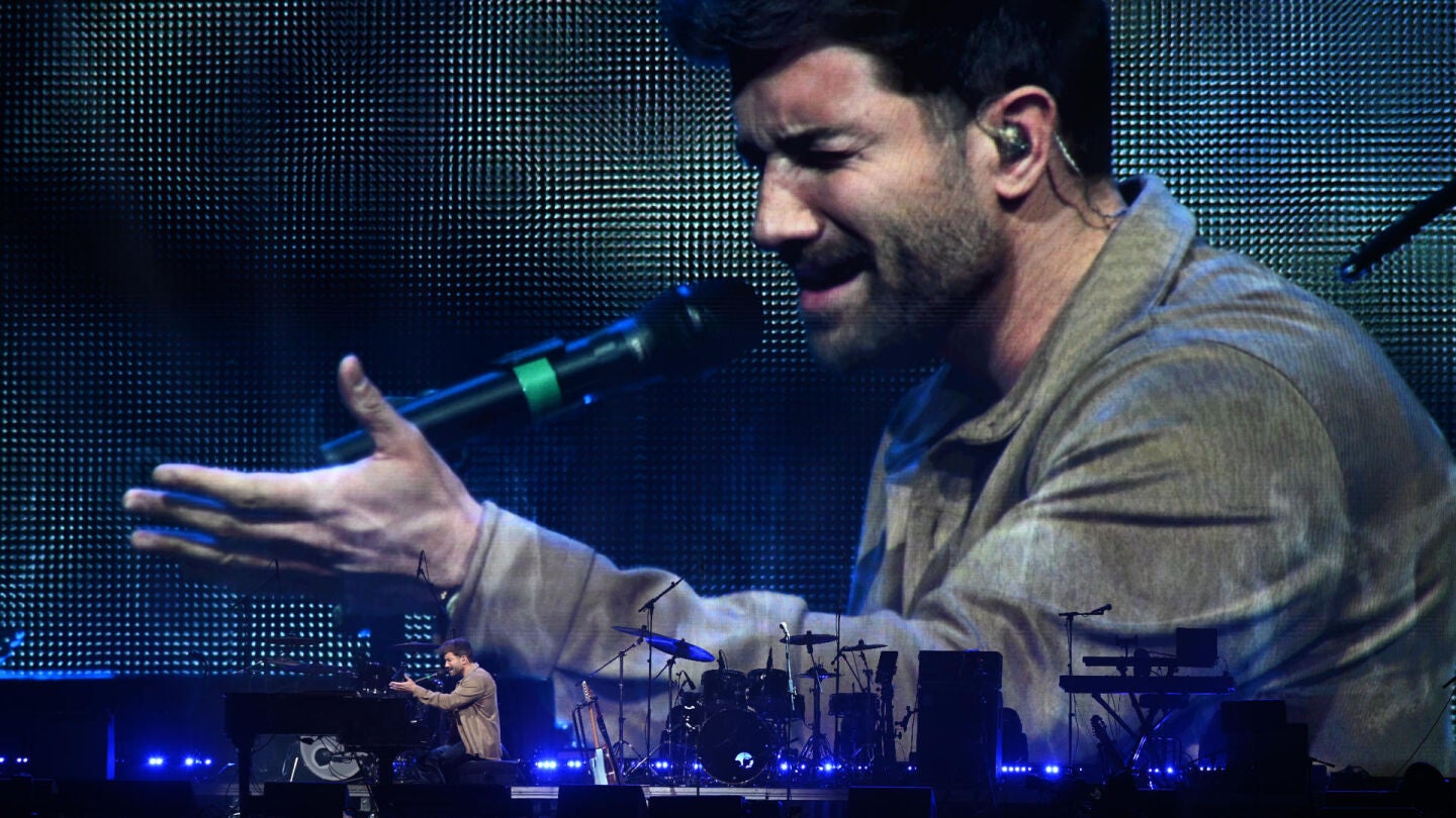Pablo Albor&aacute;n durante el concierto M&uacute;sica desde el coraz&oacute;n