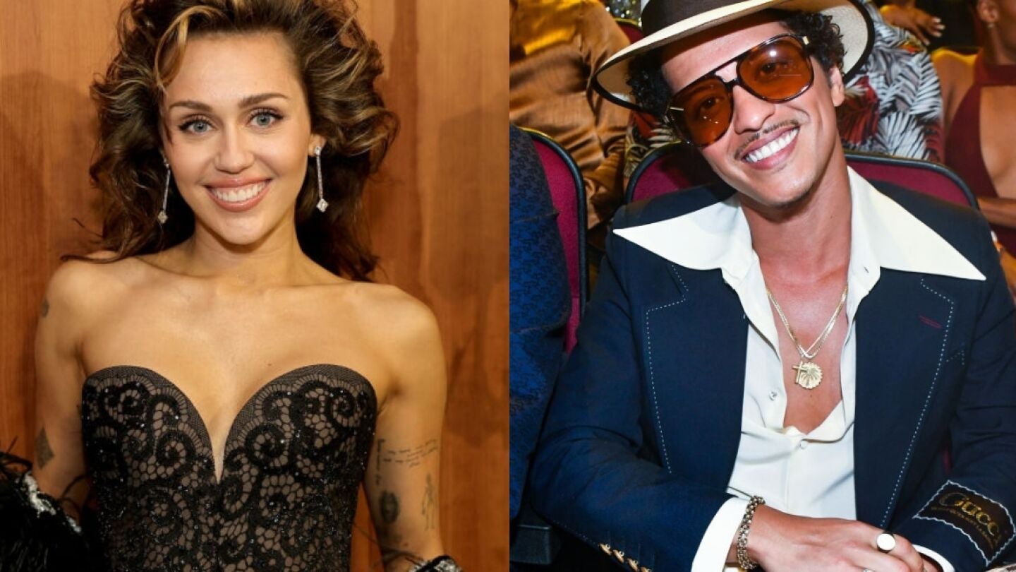Miley Cyrus y Bruno Mars