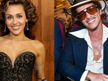 Miley Cyrus y Bruno Mars