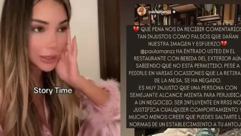 La influencer @paulamanzz estalla contra un restaurante de Barcelona La influencer @paulamanzz estalla contra un restaurante de Barcelona