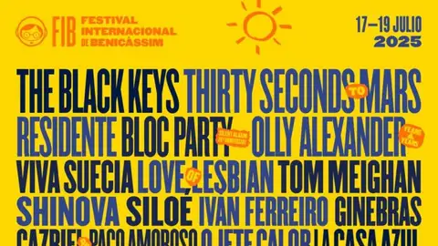 Cartel del FIB 2025 Cartel del FIB 2025