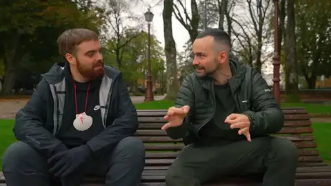 Imagen de unos de los vídeos de Ibai Llanos y Xokas en el Camino de Santiago Imagen de unos de los vídeos de Ibai Llanos y Xokas en el Camino de Santiago