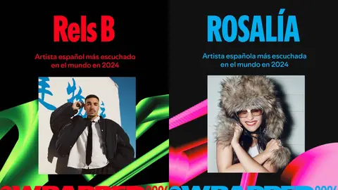 Rels B y Rosalía son los artistas españoles más escuchados en Spotify en 2024 Rels B y Rosalía son los artistas españoles más escuchados en Spotify en 2024