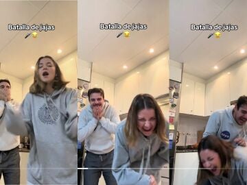 El desternillante video de dos hermanos haciendo una batalla de jajas