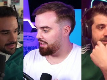 Im&aacute;genes de Ibai Llanos, AuronPlay e IlloJuan en stream en Twitch