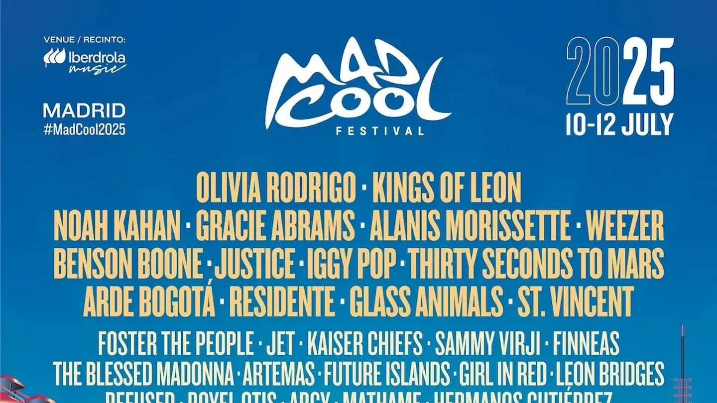 Cartel del Mad Cool 2025 Cartel del Mad Cool 2025