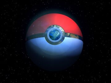 Pokeball cubriendo el planeta.