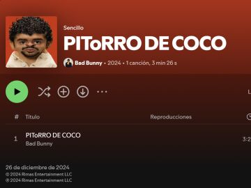 Pitorro de coco de Bad Bunny