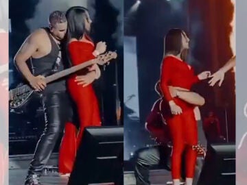 V&iacute;deo de los tocamientos a Yailin en el show de Romeo Santos.