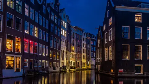 Ámsterdam por la noche Ámsterdam por la noche