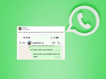 Comparte una conversaci&oacute;n de WhatsApp con su padre y todos est&aacute;n aplaudiendo fuerte