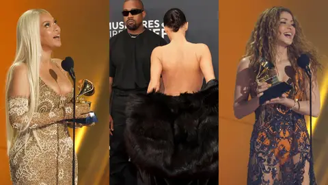 Beyoncé, Kanye West junto a Bianca Censori y Shakira Billie Eilish reacciona al discurso de Beyoncé