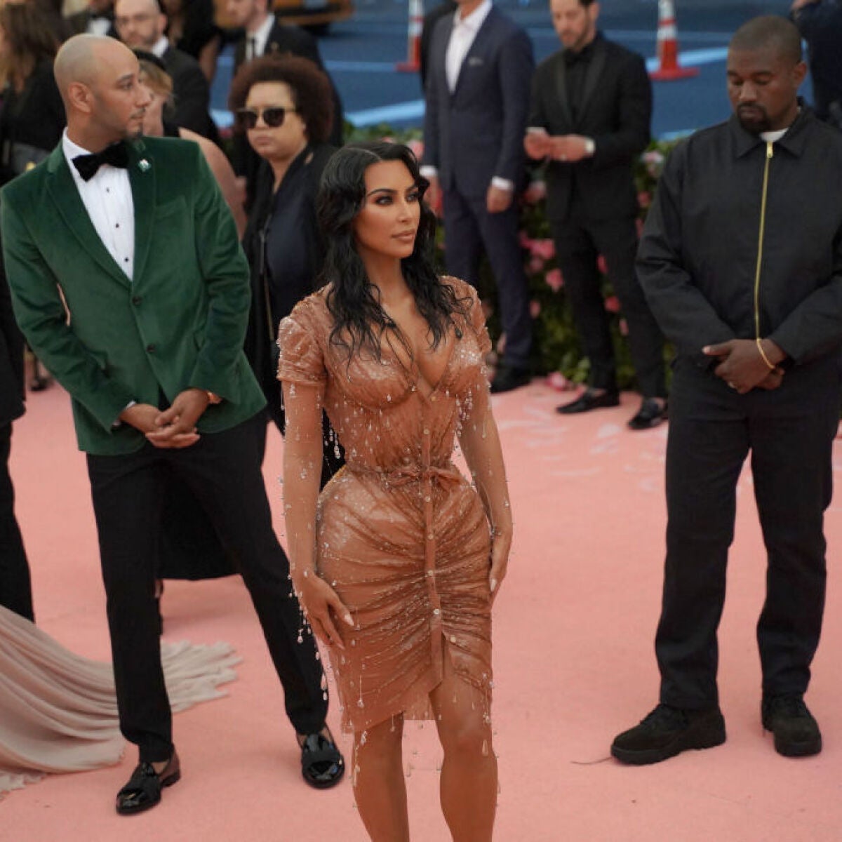 La discusión entre Kanye West y Kim Kardashian por su vestido en la Met  Gala 2019 vuelve a resurgir tras la polémica aparición de Bianca Censori en  los Grammy, image size:1200x1200