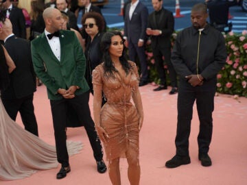 Kim Kardashian y Kanye West en la MET Gala 2019