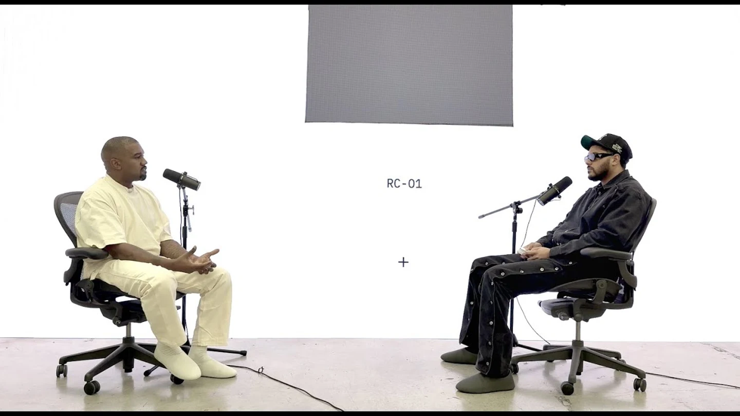 Kanye West en el podcast The Download Kanye West en el podcast The Download