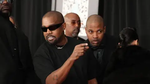 Kanye West en los Grammy Kanye West en los Grammy