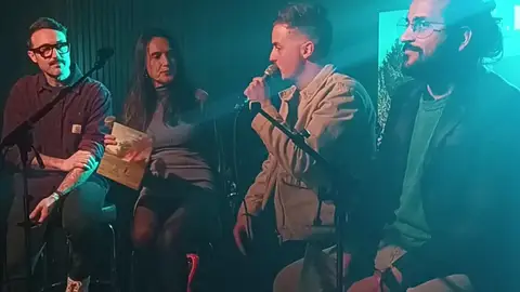 Melifluo durante el showcase Melifluo durante el showcase